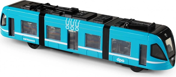 Metal modern tram DPO Ostrava 23 cm