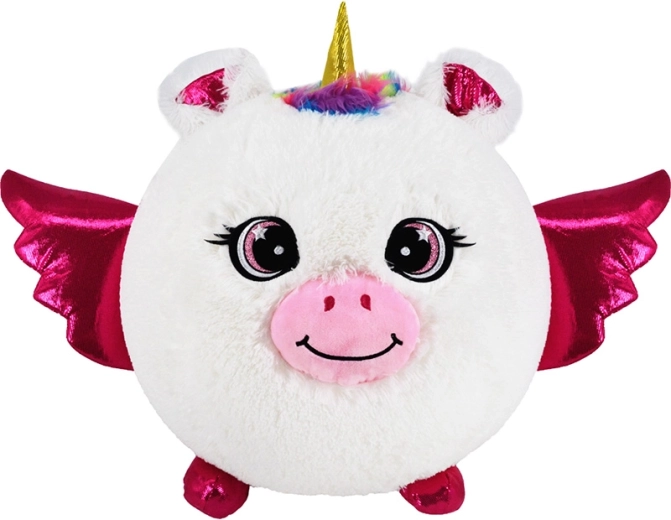 Inflatable Plush Unicorn White 30 cm