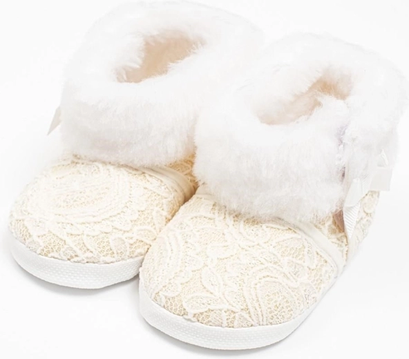 Infant winter lace boots New Baby beige (3–6 months)