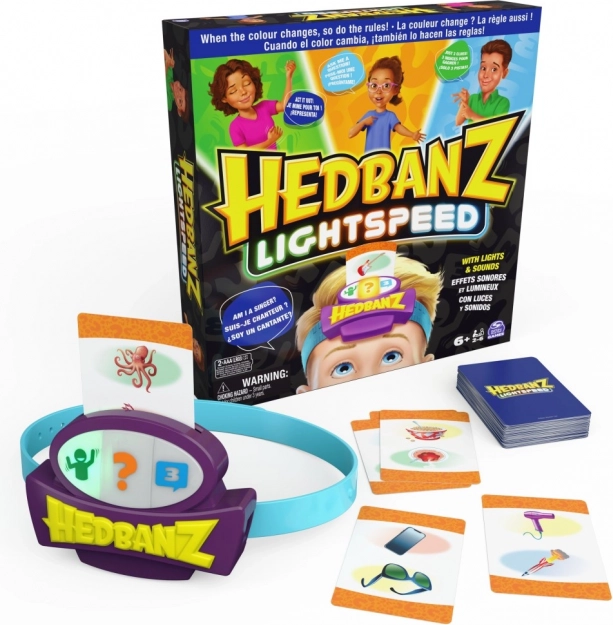 Обществена игра Hedbanz Lightspeed