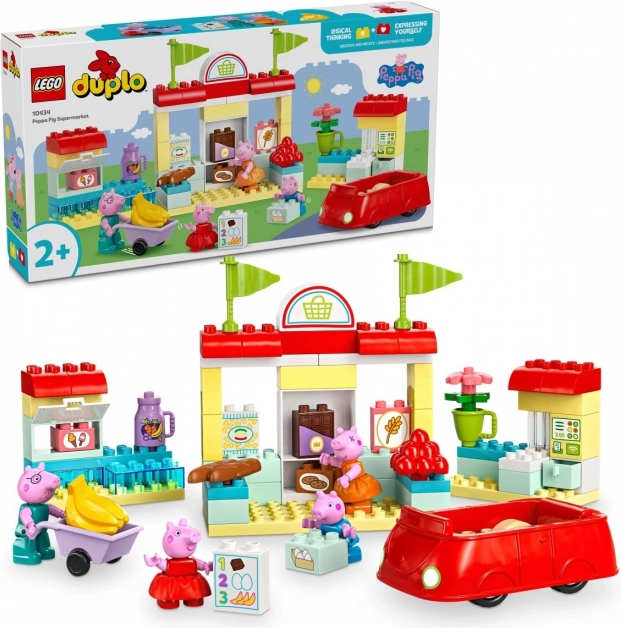 LEGO® DUPLO® 10434 Прасенцето Пепа и супермаркет