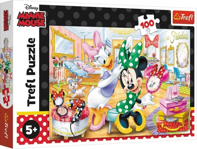 Пъзел 100 части – Мини в козметичния салон DISNEY