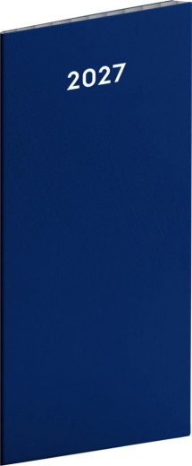 Notique джобен дневник син 2027 (месечен) 8 × 18 см