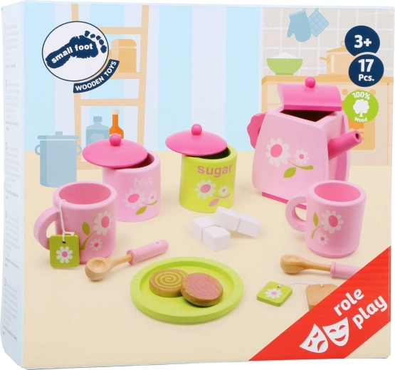 Дървена играчка за малки домакини
