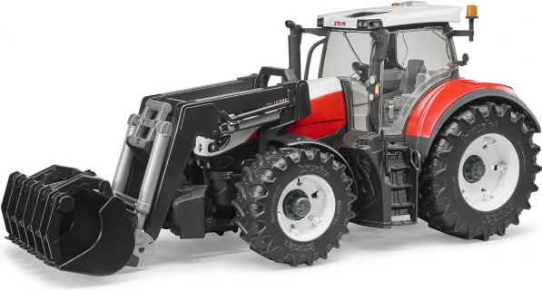 Bruder трактор Steyr Terrus CVT с челен товарач