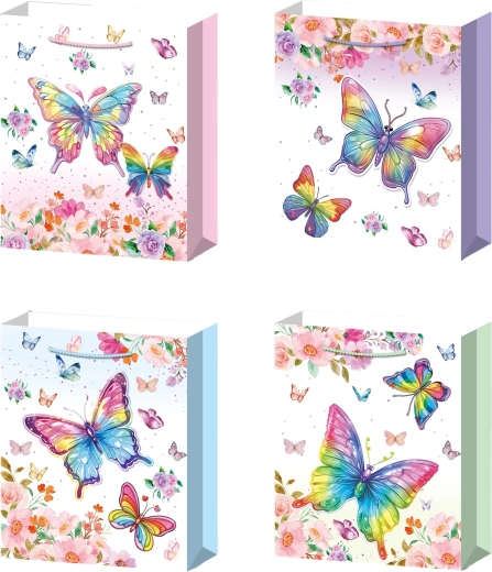 Gift Bag M Rainbow Butterfly