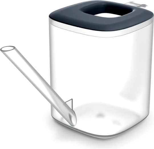 TUBI Watering Can for Plants 1 l Transparent/Anthracite
