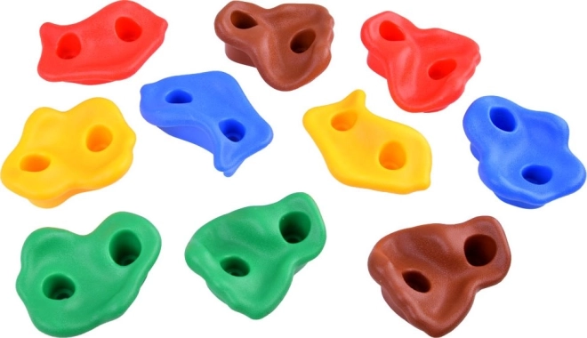 Set of Colorful Climbing Holds for Children's Walls
