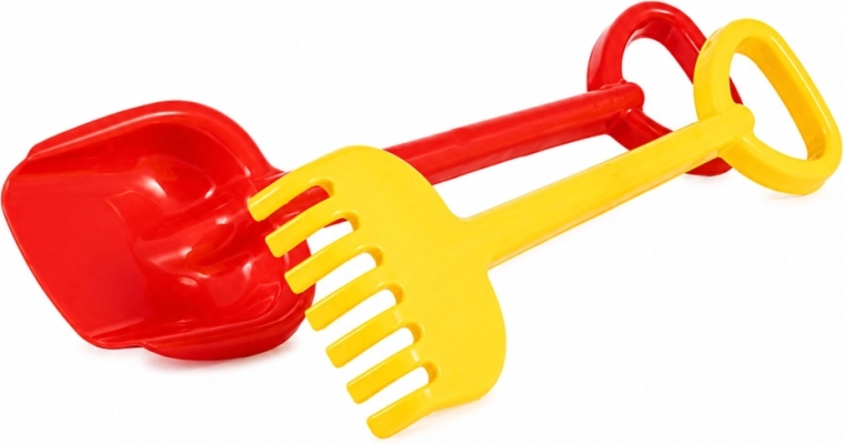 2-in-1 set: shovel and rake