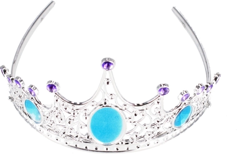 Блестяща диадема с цветни камъчета