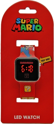 Kids' LED Watch SUPER MARIO – Red