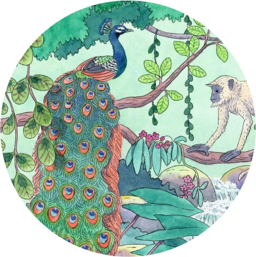 Vibrant, colorful illustration
