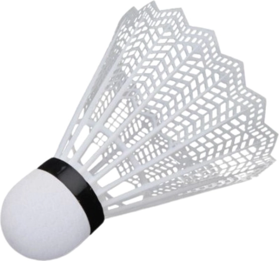 Plastic shuttlecock included
