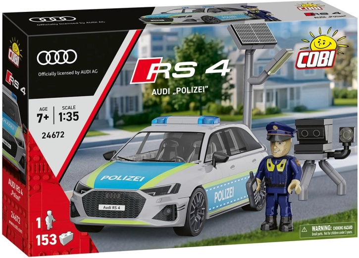 Конструктор COBI Audi RS 4 Polizei в мащаб 1:35