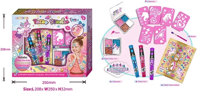 Unicorn Decorating Tattoo Studio – Creative Set for Kids