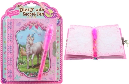 Secret Notebook with Unicorn and UV Pen