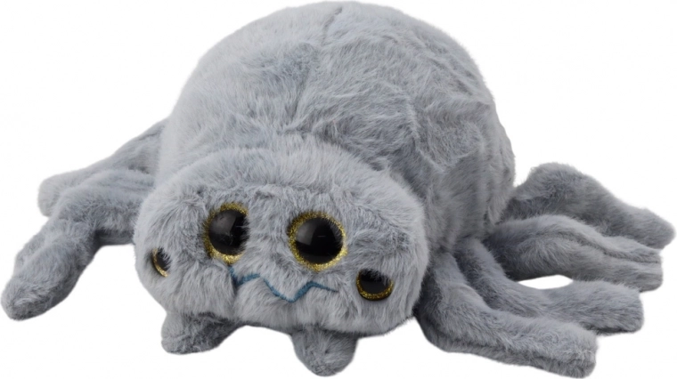 Плюшена играчка паяк сив 30 см