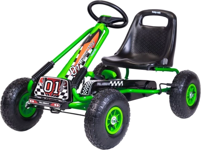 BABY MIX Razor pedal go-kart for kids, green
