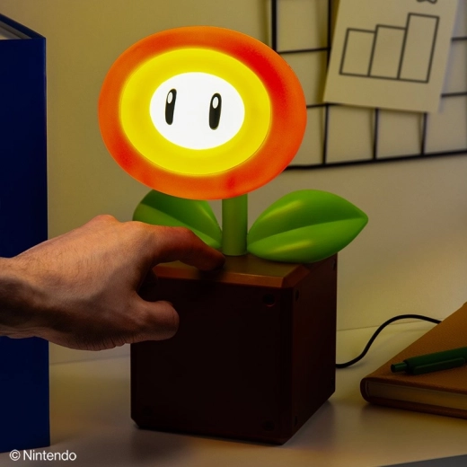Super Mario Fire Flower LED Desk Lamp