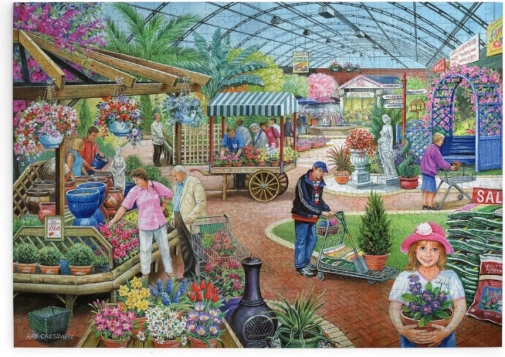 HOP Flower Market Puzzle, 500 Pieces