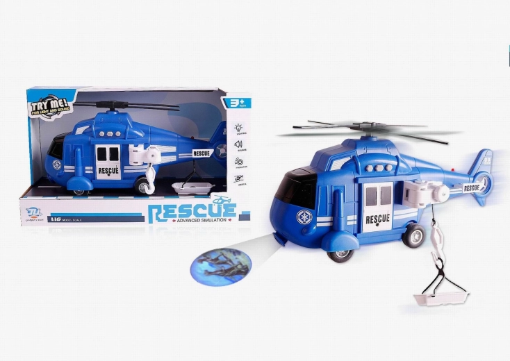 Police helicopter 1:16 with sound, light and projector