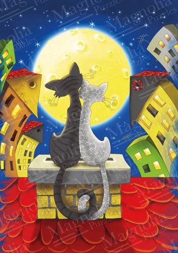 Cats on the Rooftops Puzzle 1000 Pieces