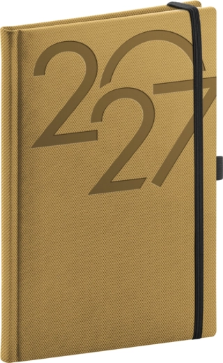 NOTIQUE weekly planner Ajax 2027 gold 15 × 21 cm