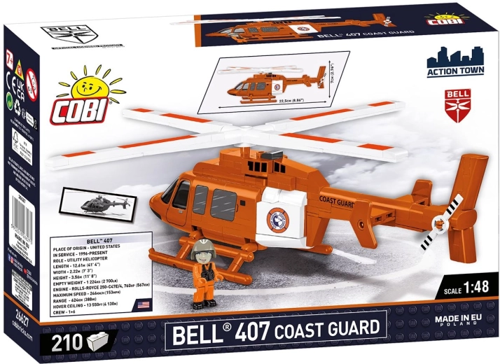 Реалистичен модел Bell 407 Coast Guard в мащаб 1:48