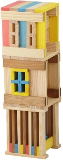 Colored and natural wood for creative combinations