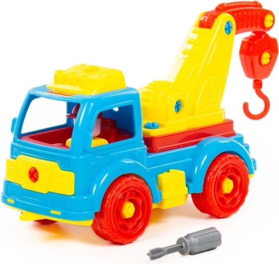 Disassemblable tow truck construction set - 1 piece