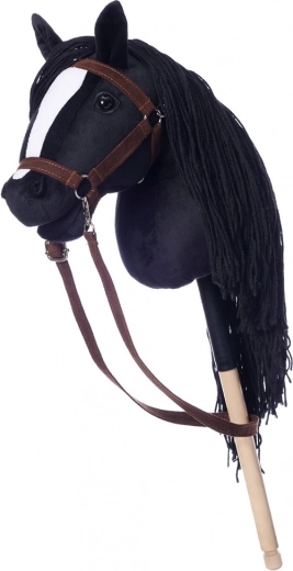 Черен кон на пръчка Hobby Horse Hoppihorse