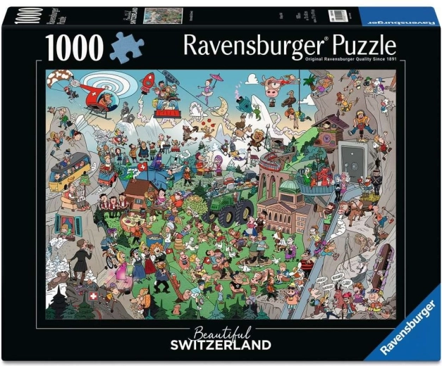 Пъзел Ravensburger „Красивата Швейцария“ 1000 части