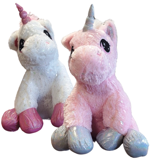 Plush Sitting Unicorn 45 cm – 2 Colors