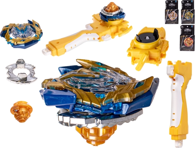 TopGyro спинър с пусков механизъм в стил Beyblade