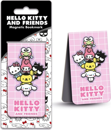 Hello Kitty магнитна отметка за книга розова