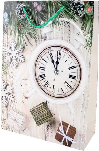 Paper Christmas gift bag TORO 44 × 31 × 12 cm, mix of designs