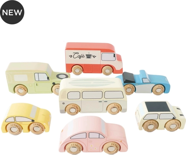 Комплект дървени ретро колички Vintage Le Toy Van