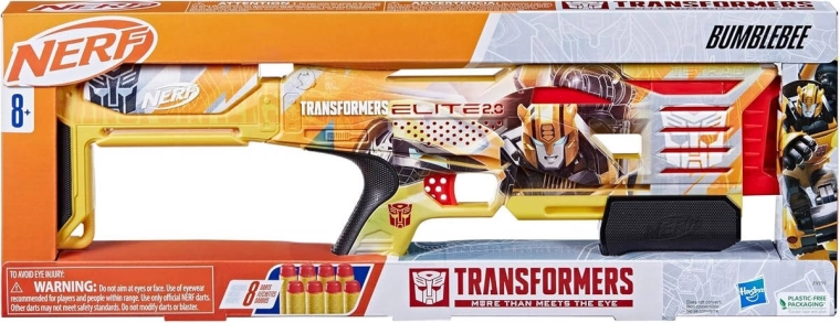 8 дунапренени стрелички Nerf Elite в опаковката