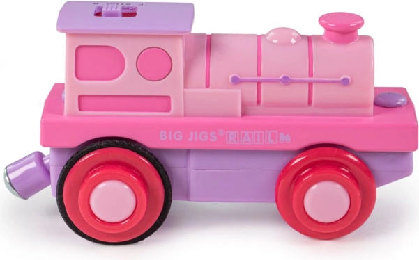Електрически локомотив Bigjigs Rail розов