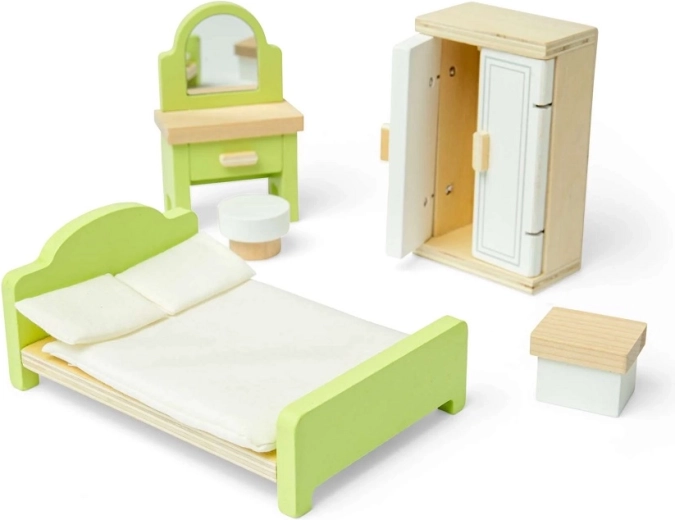 Bigjigs Toys дървена спалня за къща за кукли