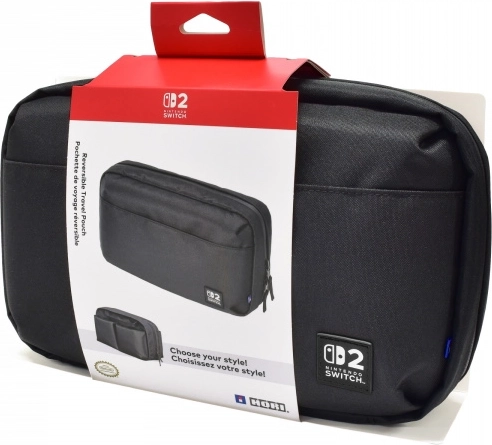 Hori двустранен калъф за пътуване за Nintendo Switch 2 (черен)