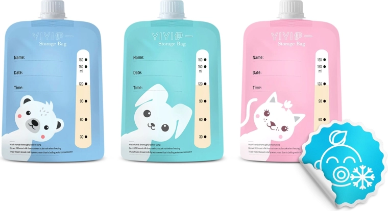 Milk storage bags included