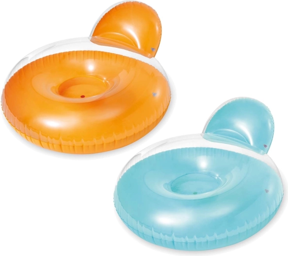 Inflatable Water Lounge Chair 137 × 122 cm - Blue