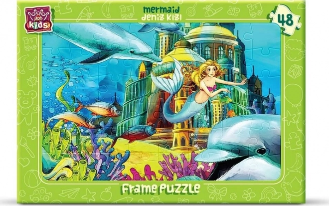 ART PUZZLE морска фея – пъзел на дъска, 48 части