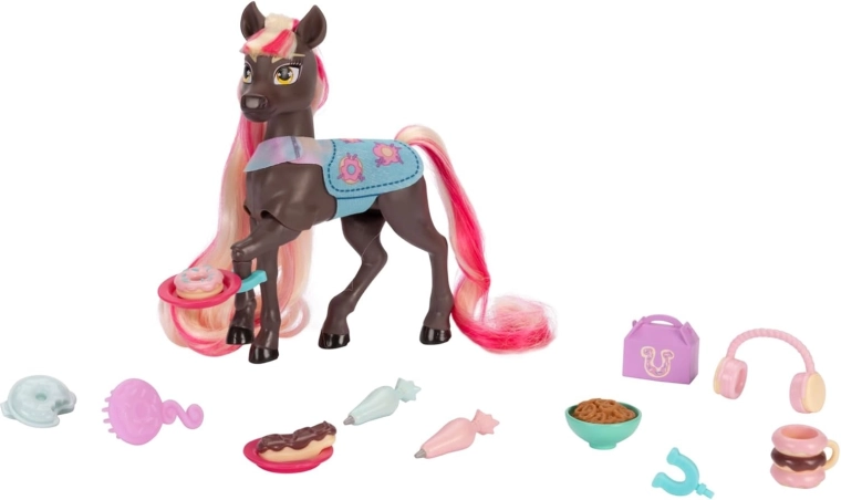 Poseable pony with accessories