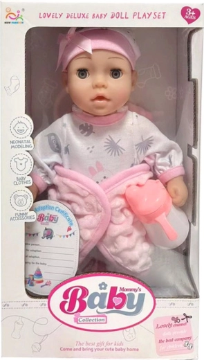 Baby doll with bottle - 1 piece