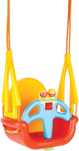 JAMARA Grow with me 3-in-1 Children's Swing, Red-Yellow