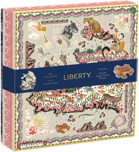 Galison Double-Sided 2-in-1 Puzzle Liberty Maxine London 500 Pieces