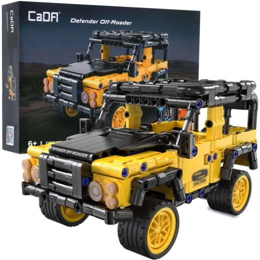 CaDA офроуд автомобил Defender Off-Roader с pull-back задвижване, 389 части