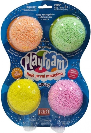 PlayFoam Boule блестящ комплект 4 цвята – нецапащ моделин